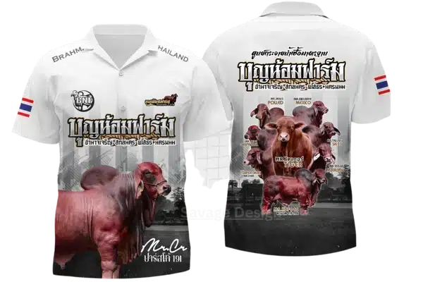เสื้อพิมพ์ลายบุญล้อมฟาร์ม