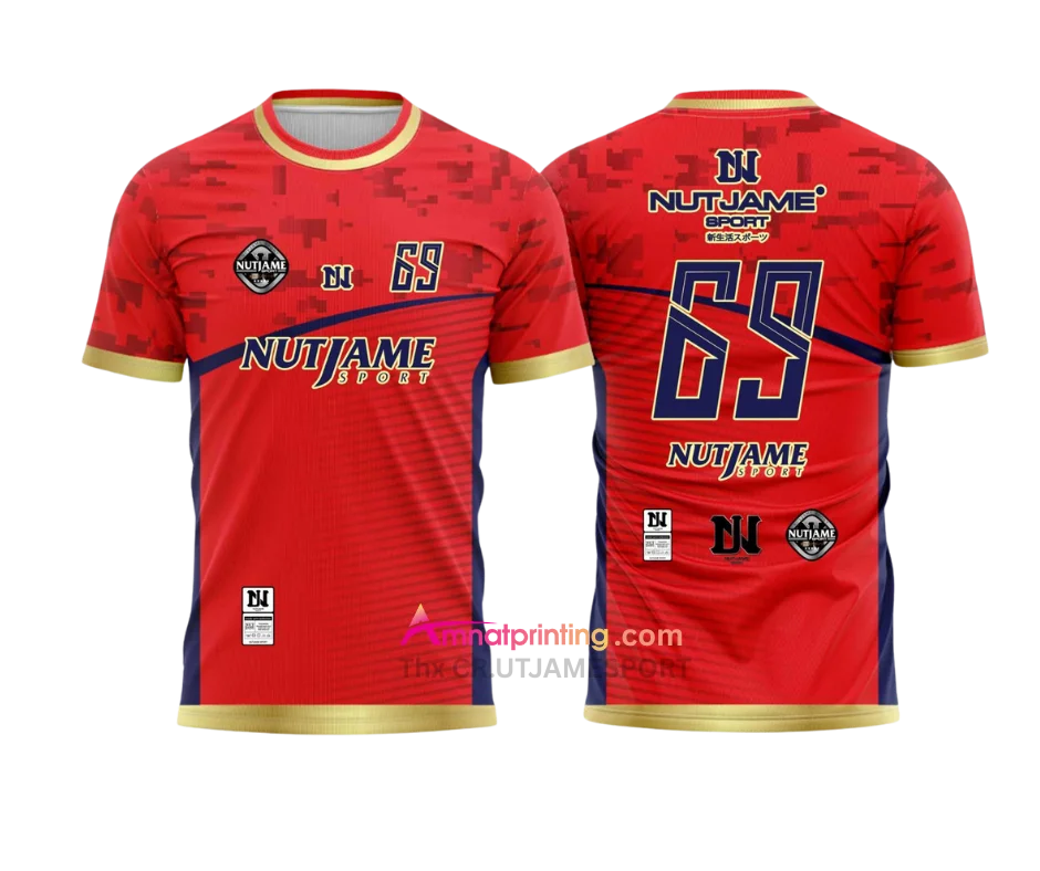 ชุดเสื้อกีฬาพิมพ์ลาย
