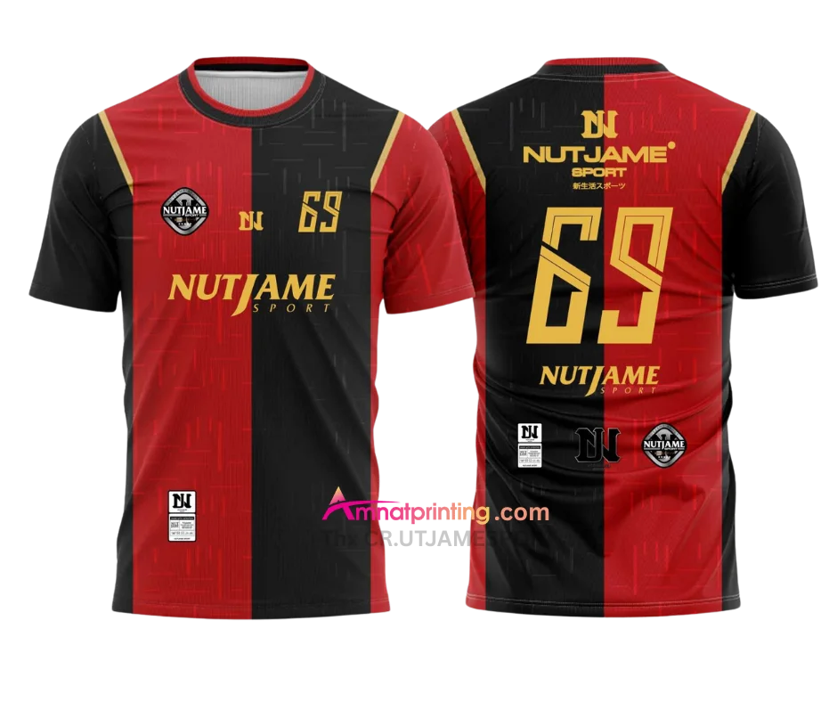 ชุดเสื้อกีฬาพิมพ์ลาย