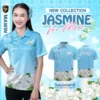 MAWIN เสื้อโปโลฟ้า ดอกมะลิแด่แม่ "Jasmine for Mom"